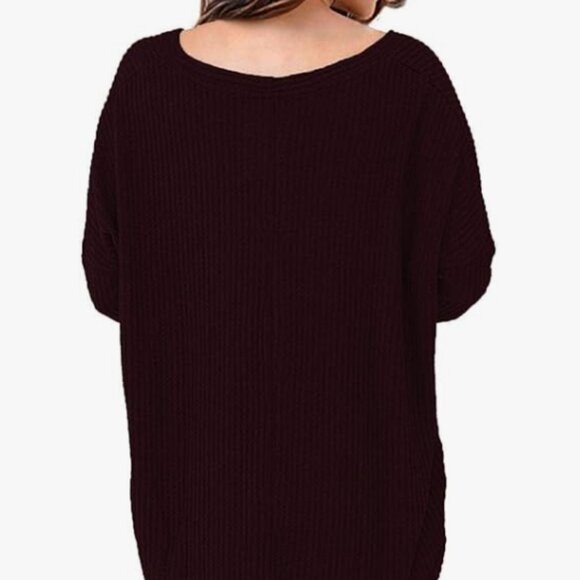 New Long Sleeve Button Down Shirts wine Red XXL - Picture 4 of 5